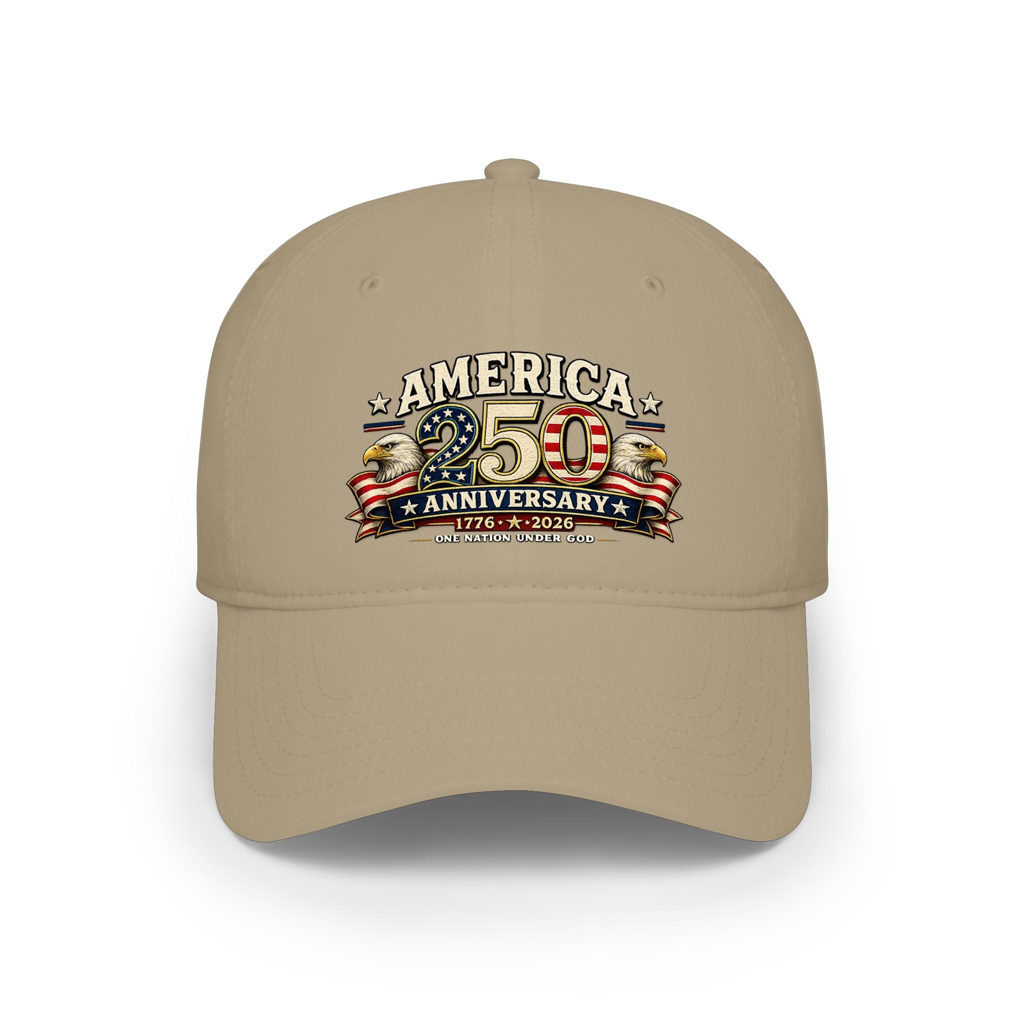 America 250th Anniversary Low Profile Baseball Cap — Patriotic 1776–2026 Celebration Hat