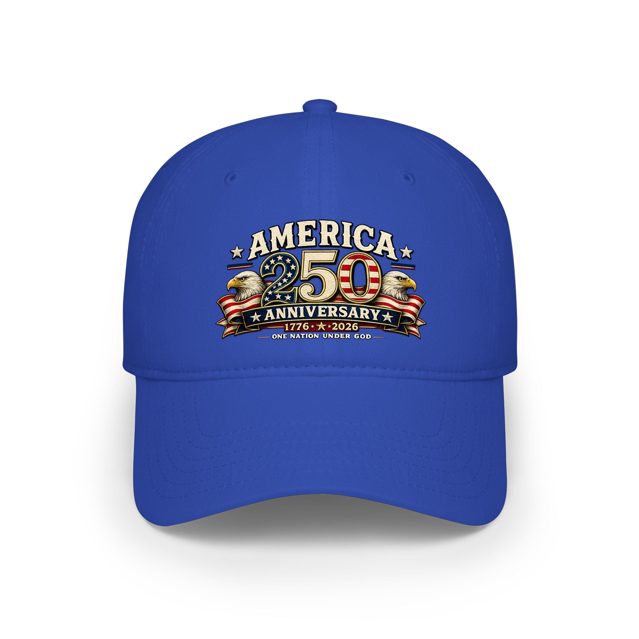 America 250th Anniversary Low Profile Baseball Cap — Patriotic 1776–2026 Celebration Hat