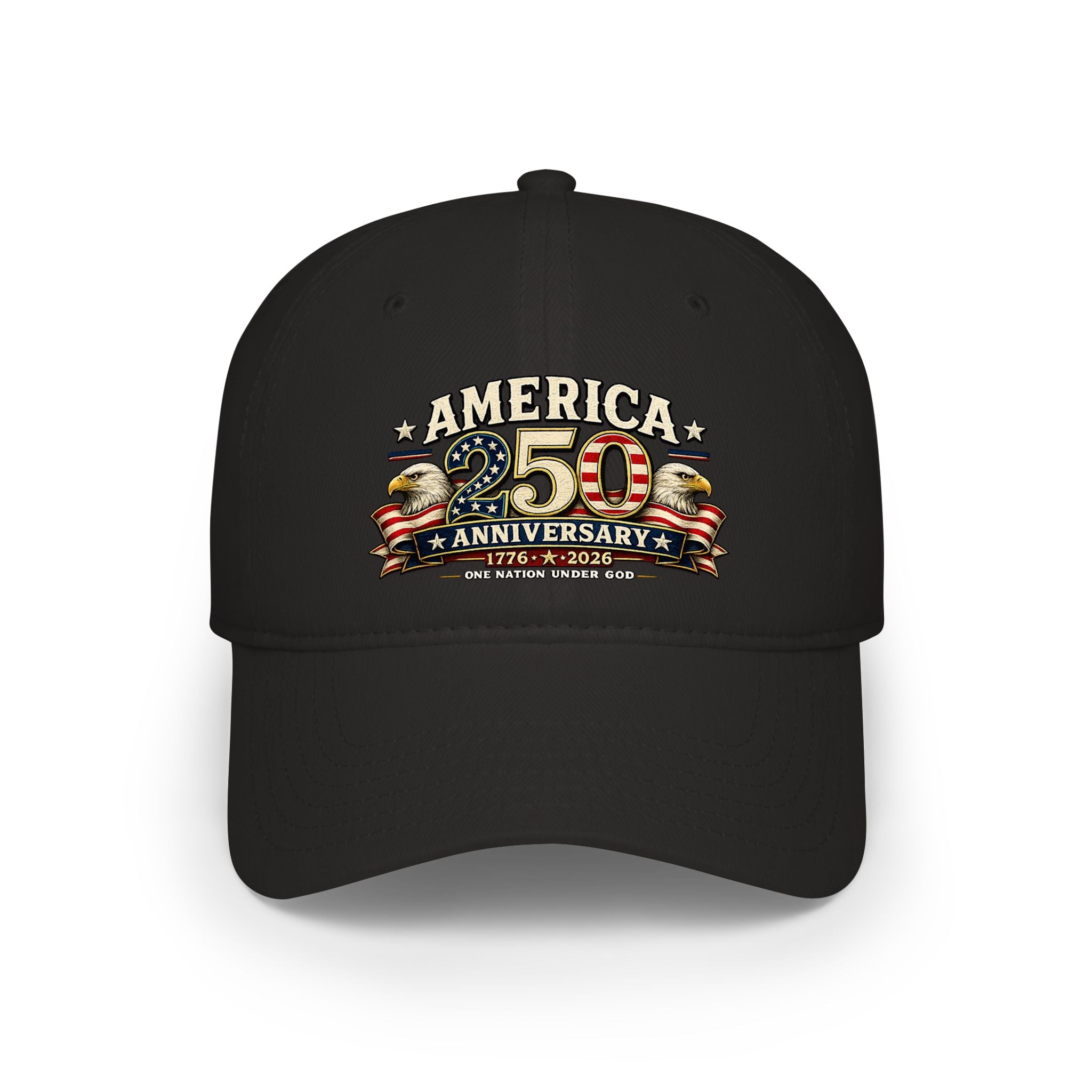 America 250th Anniversary Low Profile Baseball Cap — Patriotic 1776–2026 Celebration Hat